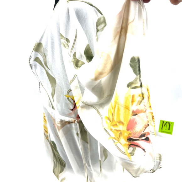 WHBM Sheer Boho Style Blouse - Picture 12 of 16